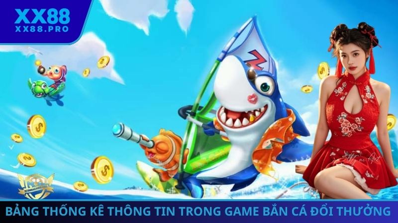 Bảng thống kê thông tin trong game bắn cá đổi thưởng